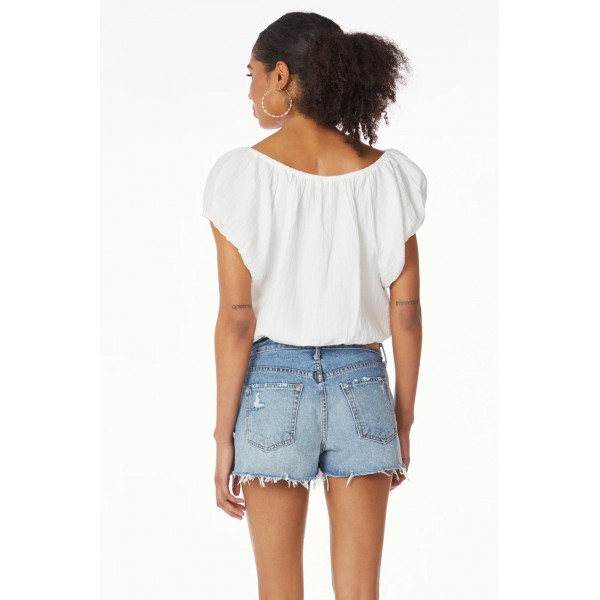 Boatneck Tie Top