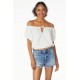 Boatneck Tie Top