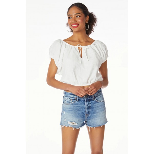 Boatneck Tie Top