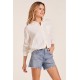 Gauze Button Front Shirt