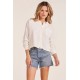 Gauze Button Front Shirt