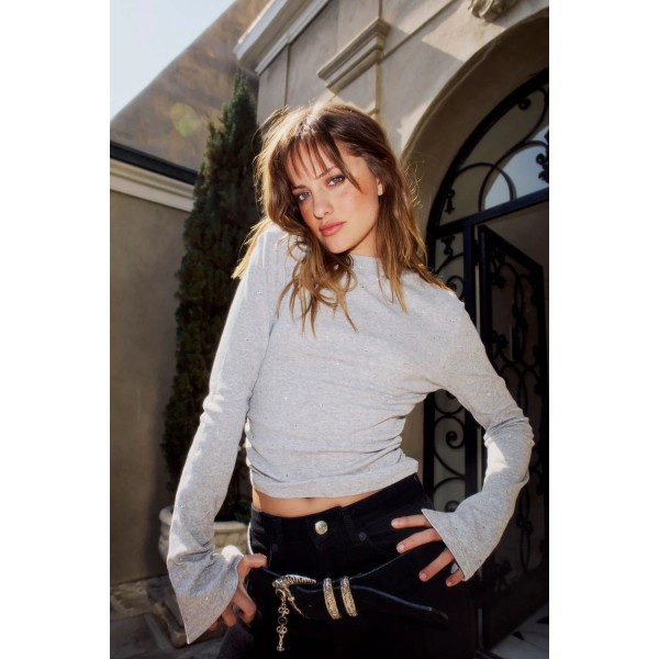 Crystal Shirred Top