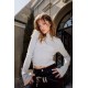 Crystal Shirred Top