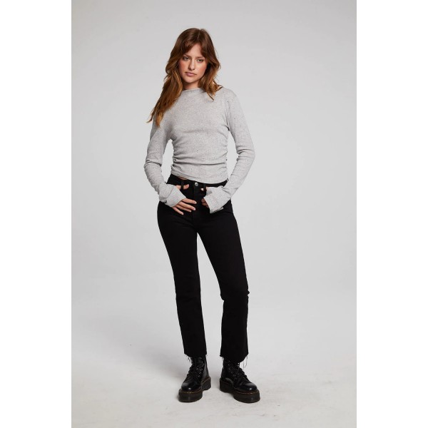Crystal Shirred Top