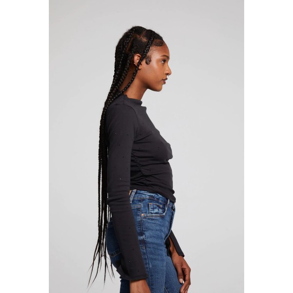 Crystal Shirred Top