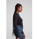 Crystal Shirred Top