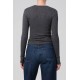 Emma V-nk Rib Top