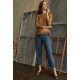 The Crane - Antique Gold Leather