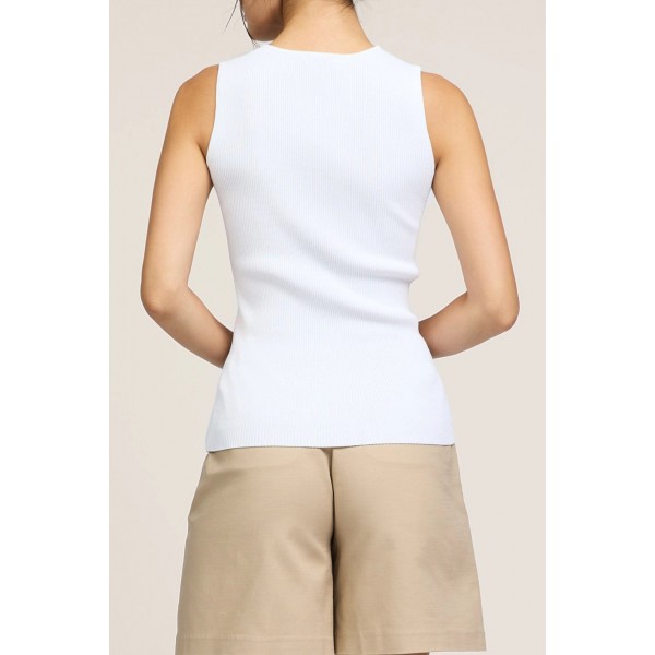 Lace Trim Knit Tank