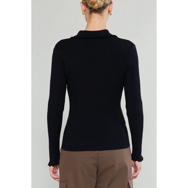 Polo Henley Knit