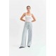 Madison Mid Rise Wide Leg Jean