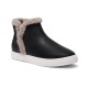 The Falcon - Black Leather Faux Fur