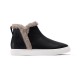 The Falcon - Black Leather Faux Fur