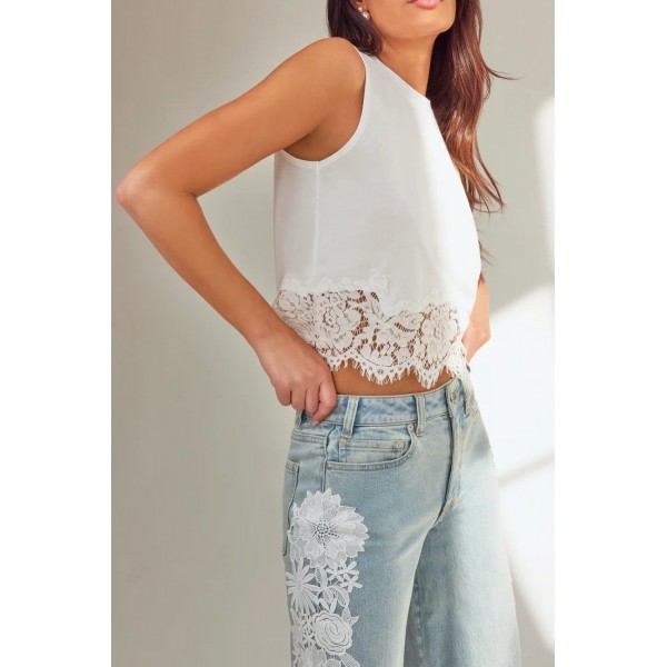 Palani Lace Mix Top