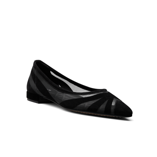 The Goldfinch 15 - Black Velvet Mesh
