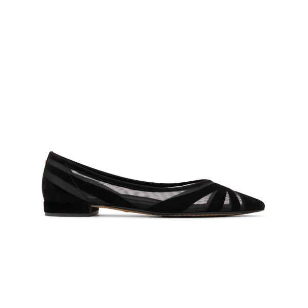The Goldfinch 15 - Black Velvet Mesh