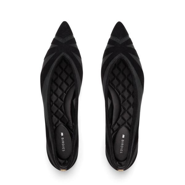 The Goldfinch 15 - Black Velvet Mesh