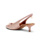 The Goldfinch Kitten Heel - Blush Patent Leather