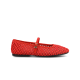 The Hummingbird - Mary Jane Red Openweave
