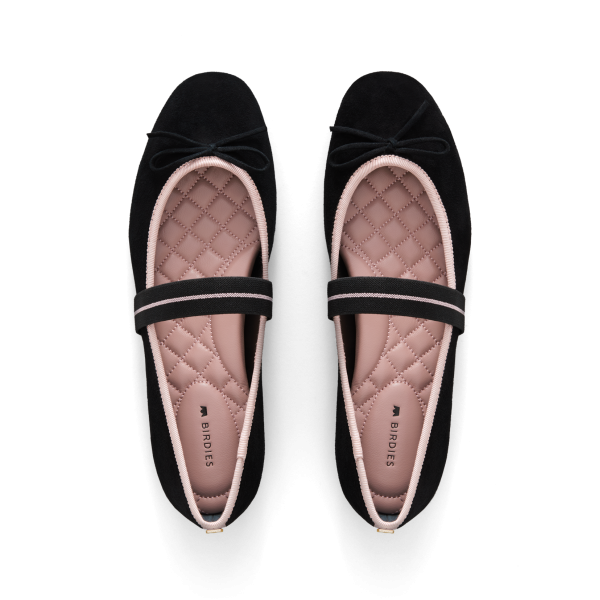 The Hummingbird - Mary Jane Black Suede