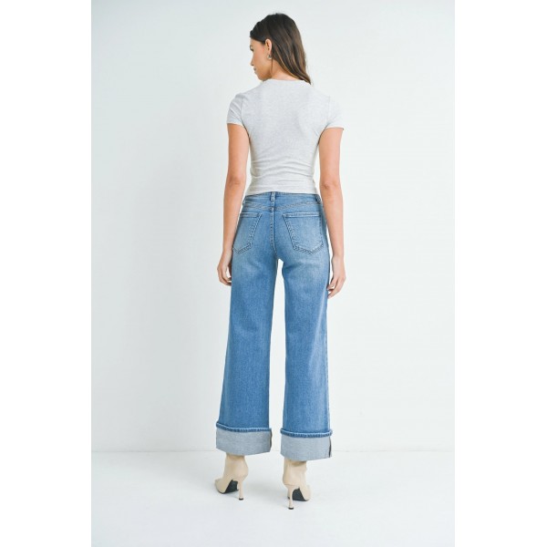 Cuffed Palazzo Jean