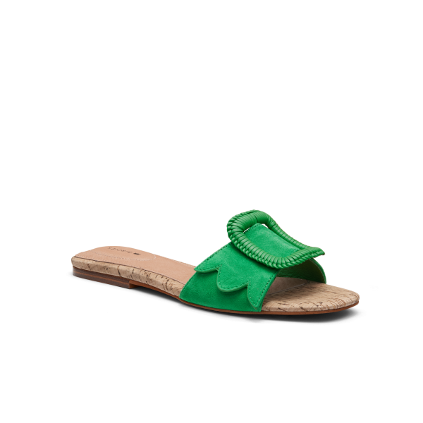 The Kiwi - Kelly Green Suede