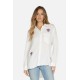 Dara Crystal Rose Button Down