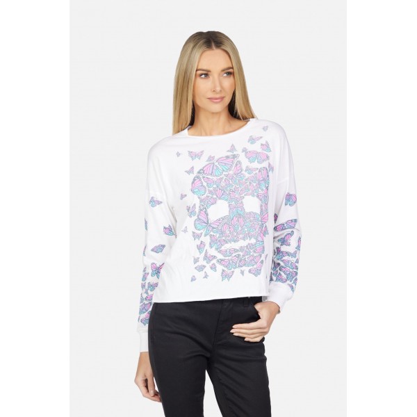 Luella Butterfly Skull Tee