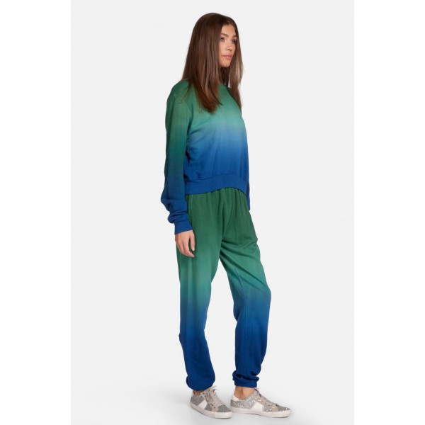 Exon Crop Ombre Sweatshirt
