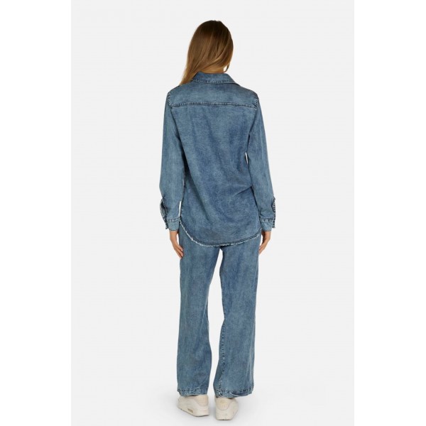 Mabel Wide Leg Denim Pant