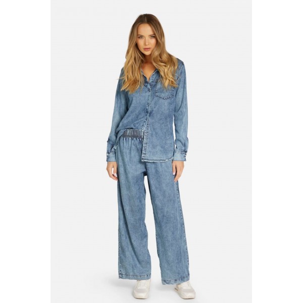Mabel Wide Leg Denim Pant