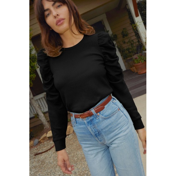 Perla Gathered Sweatshirt