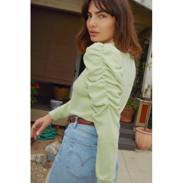 Perla Gathered Sweatshirt