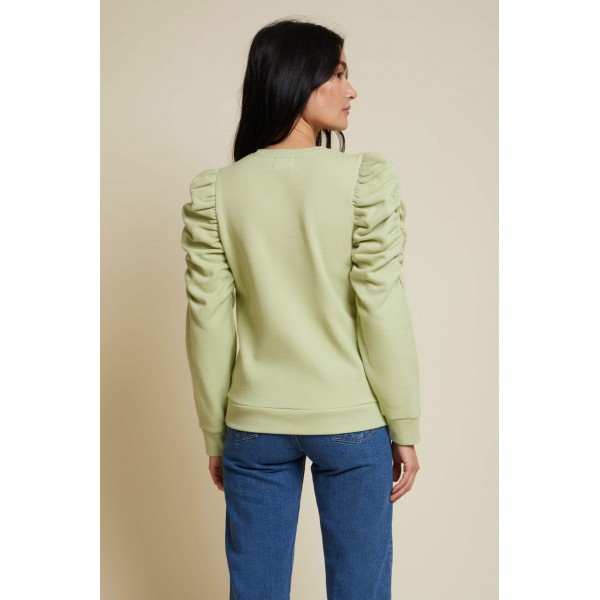 Perla Gathered Sweatshirt