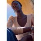 Renee Shirred V neck