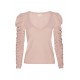 Renee Shirred V neck