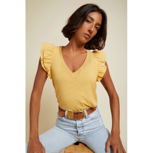 Rylan Contrast Ruffle Tank
