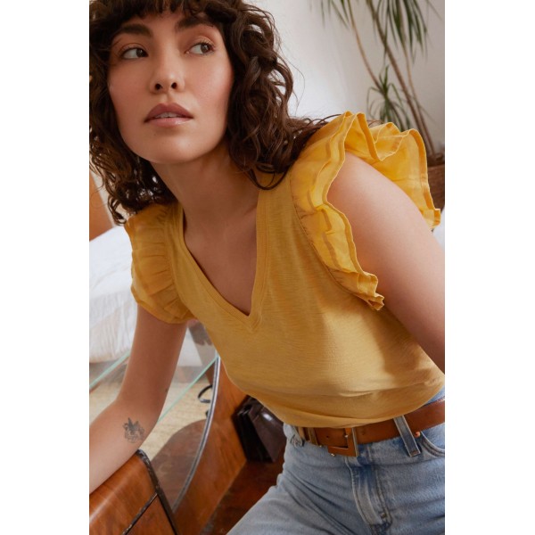 Rylan Contrast Ruffle Tank