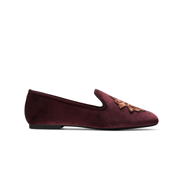 The Starling - New Bordeaux Velvet Embroidery