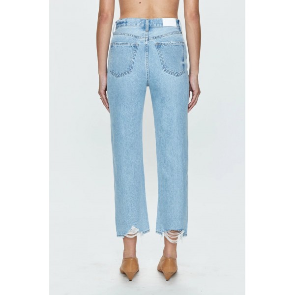 Cassie Crop High Rise Straight Jean