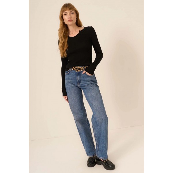 The Comeback Notch Neck Long Sleeve