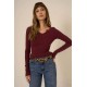 The Comeback Notch Neck Long Sleeve
