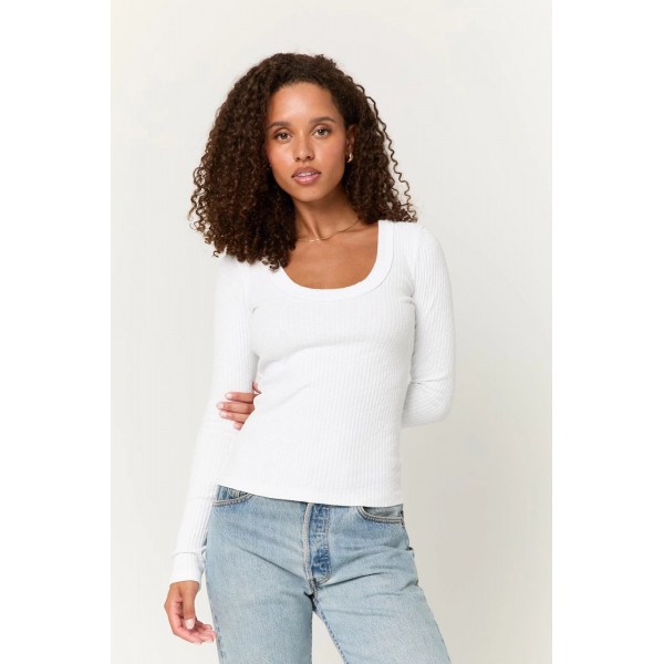 Rae Scoop Rib Long Sleeve