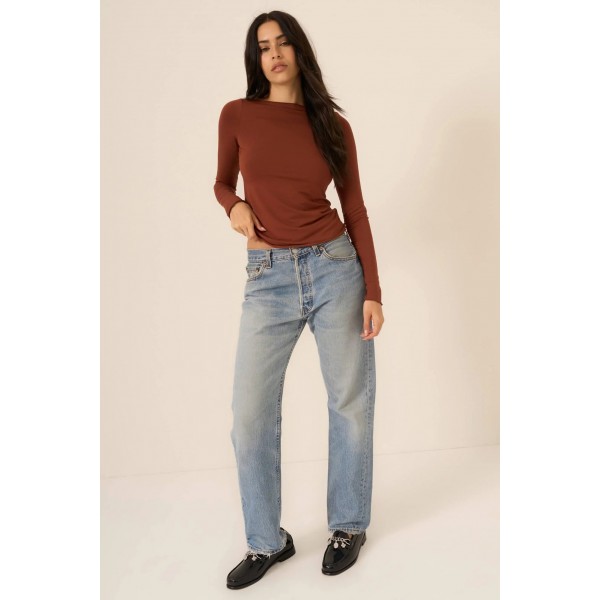 Vera Boat Neck Long Sleeve