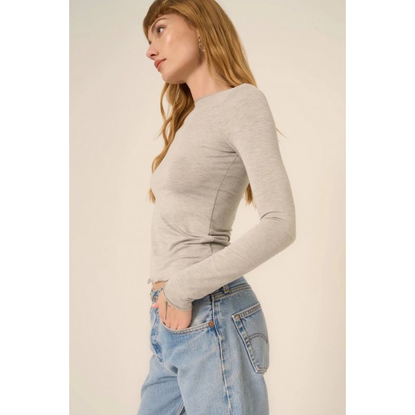 Vera Boat Neck Long Sleeve