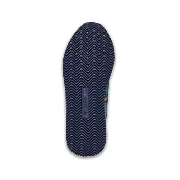 The Roadrunner - Navy Plaid Suede