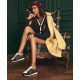 The Roadrunner - Navy Plaid Suede