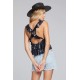 Dorie Ruffle Print Tank