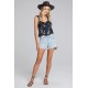 Dorie Ruffle Print Tank