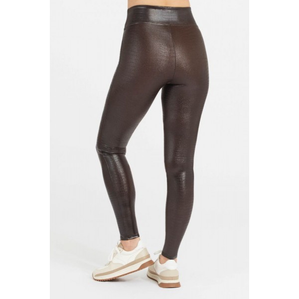 Faux Leather Croc Shine Legging